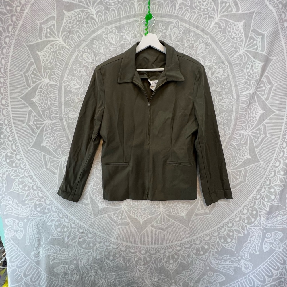 N TOUCH VINTAGE BLAZER SHOULDER PADS FULL ZIP 14 XL - Picture 4 of 11